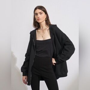 RAEY Zip Up Hoodie Sweatshirt - Size UK8